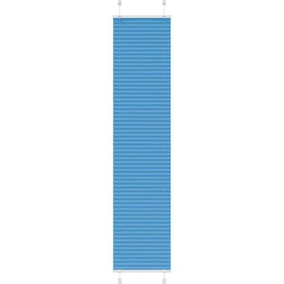 vidaXL Plisségardin Blå 40x200 cm, 39,4 cm Stofbredde, Polyester