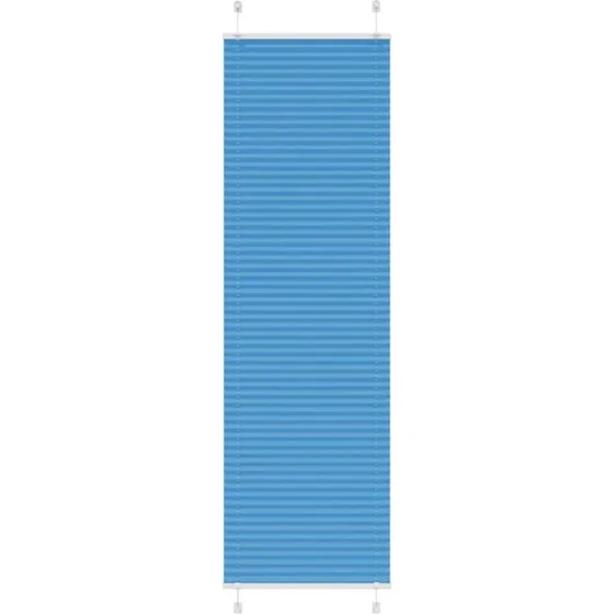 vidaXL Plisségardin Blå 55x200 cm, 100% Polyester