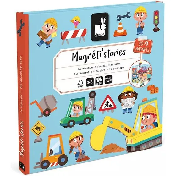 Magneti'Stories Byggeplads – magnetisk spil (3+)
