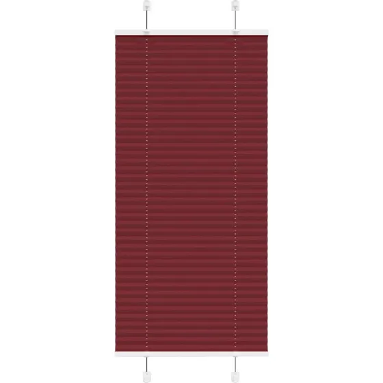 vidaXL Plisségardin Bordeauxrød 55x150 cm, 100% Polyester
