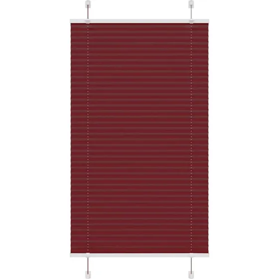 vidaXL Plisségardin Bordeauxrød 70x150 cm 69,4 cm Stofbredde