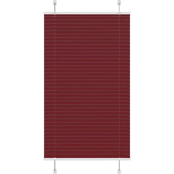vidaXL Plisségardin Bordeauxrød 80x150 cm