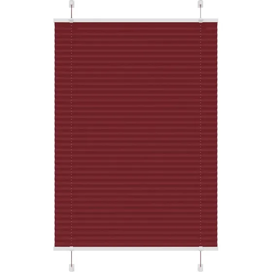 vidaXL Plisségardin Bordeauxrød 100x150 cm, 99,4 cm stofbredde