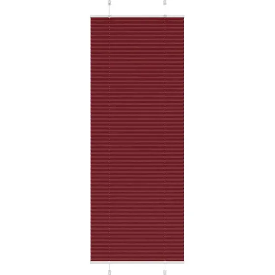 vidaXL Plisségardin Bordeauxrød 70x200 cm, 69,4 cm stofbredde