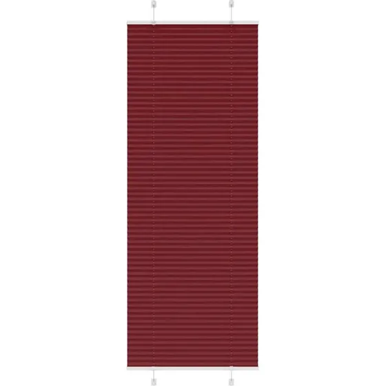 vidaXL Plisségardin Bordeauxrød 80x200 cm