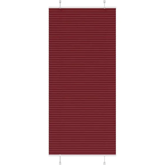vidaXL Plisségardin Bordeauxrød 90x200 cm, 100% Polyester