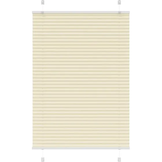 vidaXL Plisségardin Fløde 85x100 cm, 100% Polyester