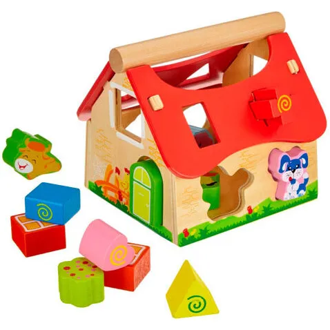 Eichhorn Color trætog med 15 byggeklodser, 41 cm