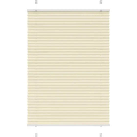 vidaXL Plisségardin Fløde 100x100 cm, 99,4 cm Stofbredde, Polyester
