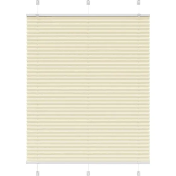 vidaXL Plisségardin Fløde 110x100 cm, 100% Polyester