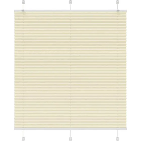 vidaXL Plisségardin Fløde 120x100 cm, 119,4 cm Stofbredde, Polyester