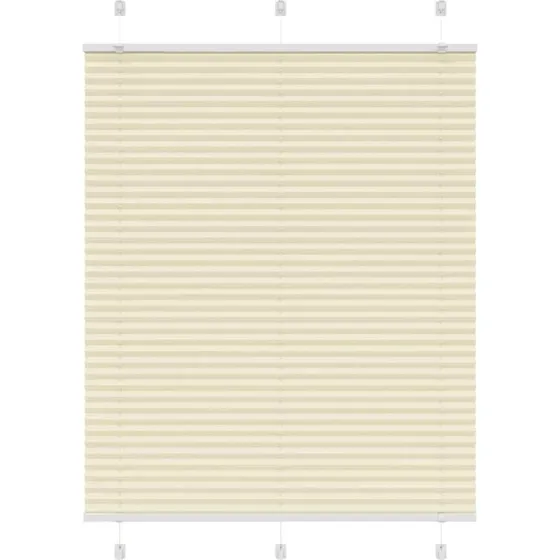 vidaXL Plisségardin Fløde 110x150 cm, 109,4 cm Stofbredde, Polyester