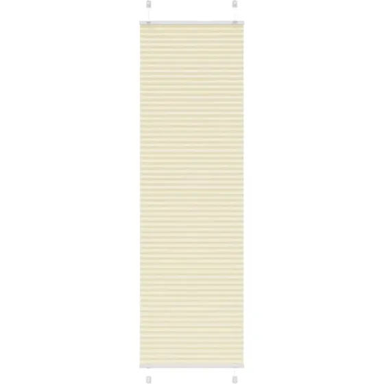 vidaXL Plisségardin fløde 65x200 cm, 100 % polyester