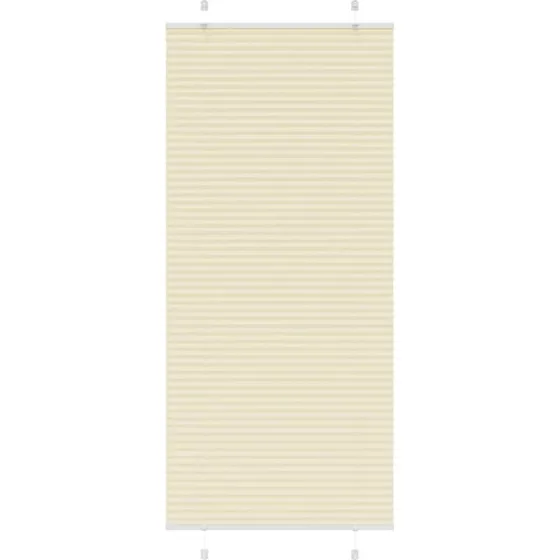 vidaXL Plisségardin fløde 100x200 cm
