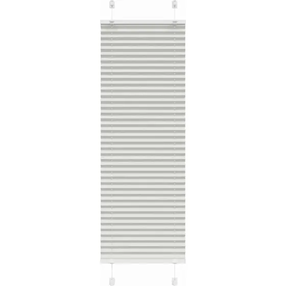vidaXL Plisségardin Lysegrå 45x150 cm, 44,4 cm Stofbredde, Polyester
