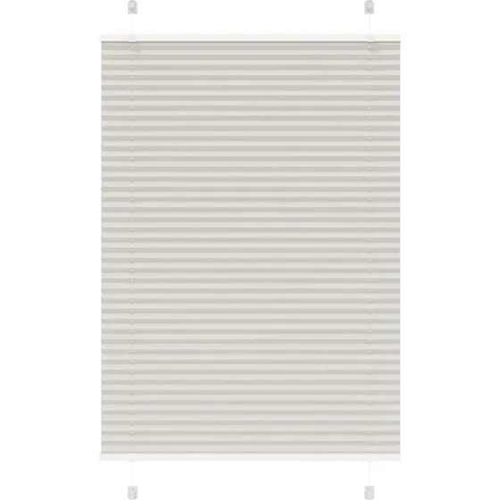 vidaXL Plisségardin Lysegrå 85x150 cm, 100% Polyester