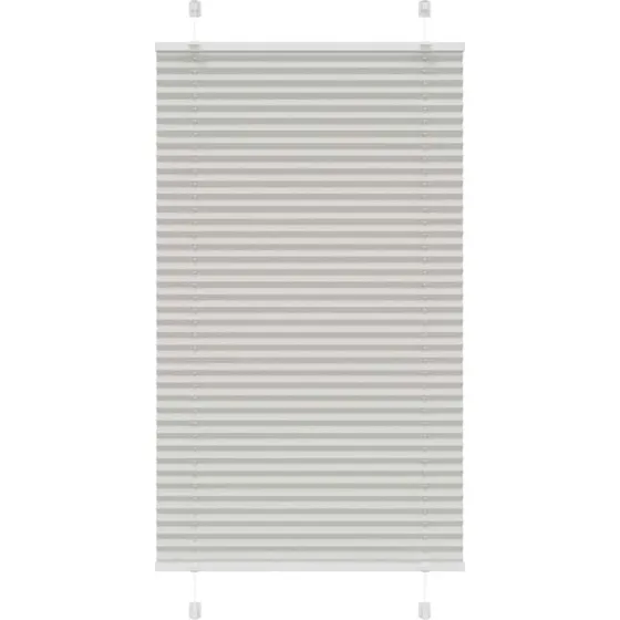 vidaXL Plisségardin Lysegrå 80x150 cm, 100% Polyester