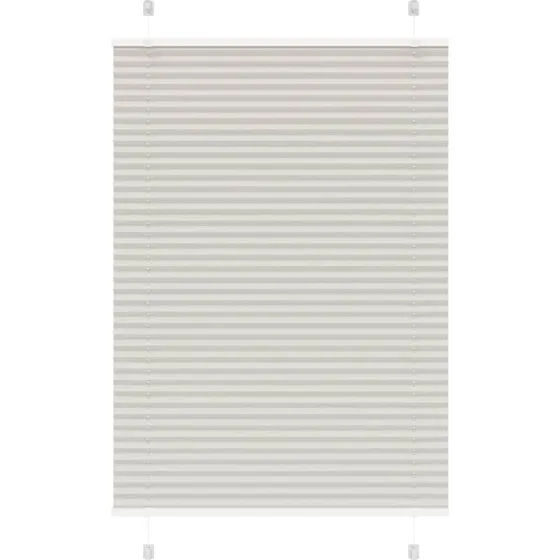 vidaXL Plisségardin Lysegrå 95x150 cm, 100% Polyester