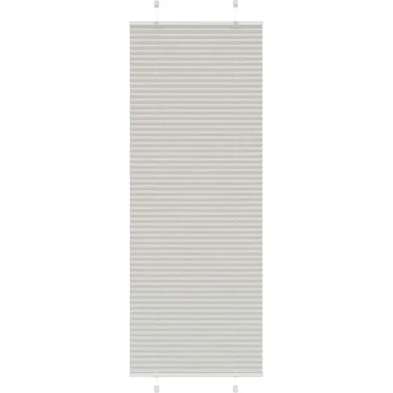 vidaXL Plisségardin Lysegrå 75x200 cm