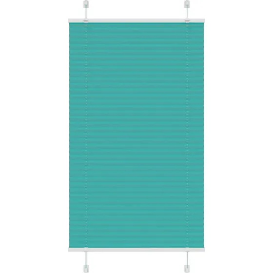 vidaXL Plisségardin Benzin Grøn 70x100 cm, Stofbredde 69,4 cm