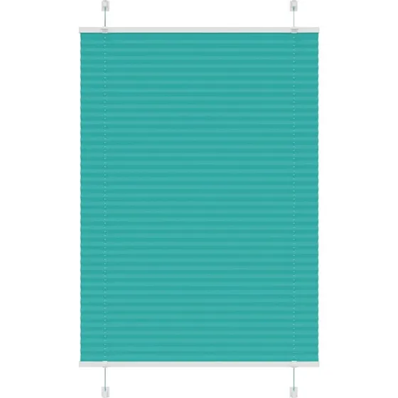 vidaXL Plisségardin Benzin Grøn 95x100 cm, 100% Polyester