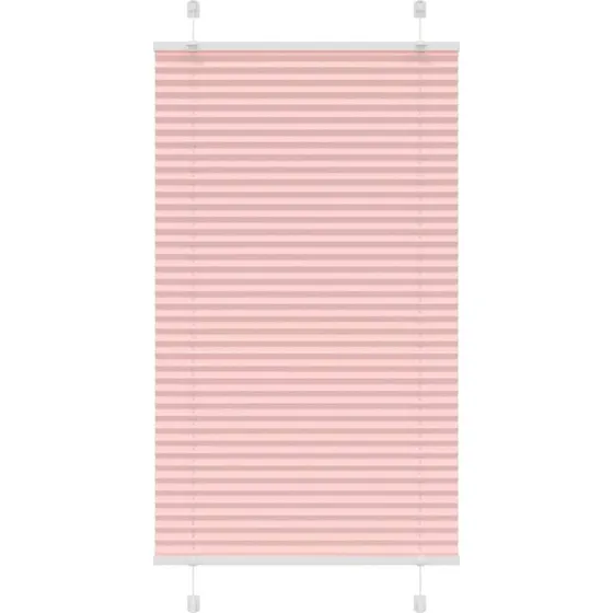 vidaXL Plisségardin Lyserød 70x100 cm, 100% Polyester