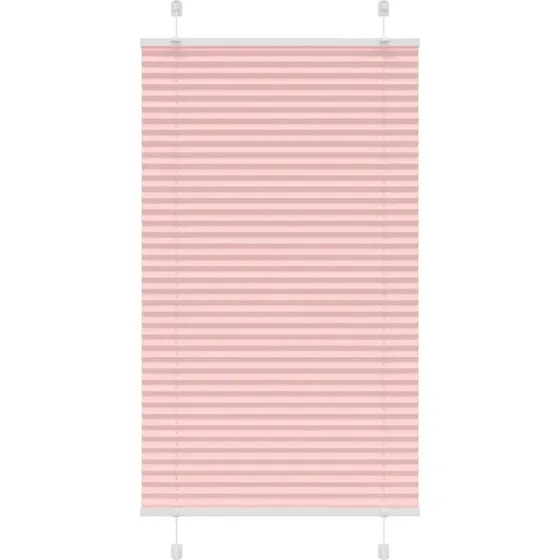 vidaXL Plisségardin Lyserød 75x100 cm, 100% Polyester