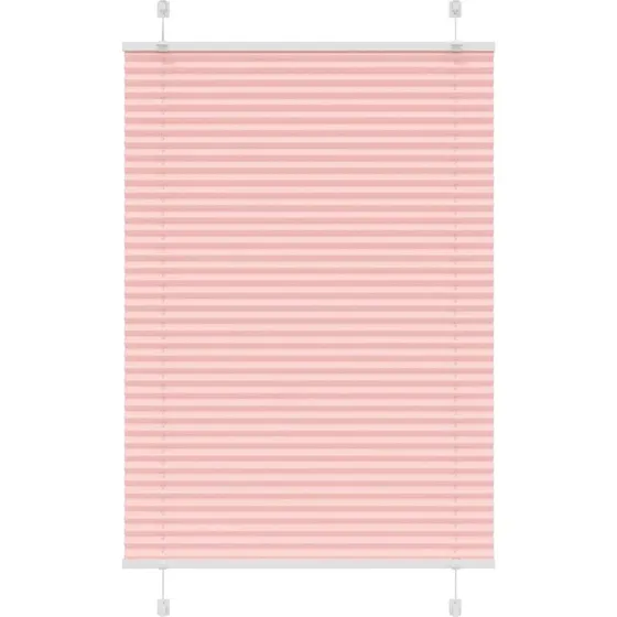 vidaXL Plisségardin Lyserød 85x100 cm 100% Polyester