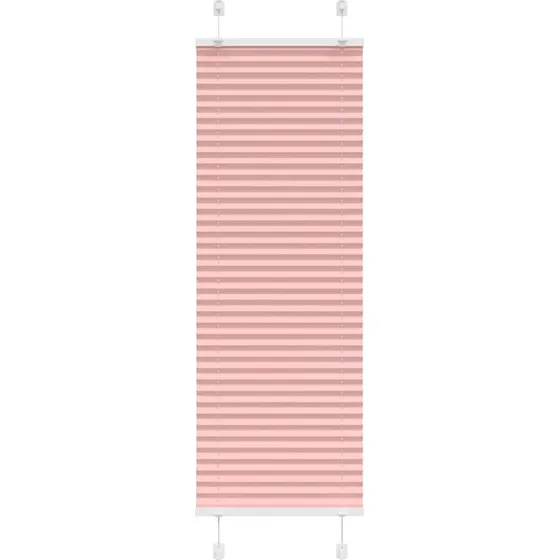 vidaXL Plisségardin Lyserød 45x150 cm, 44,4 cm stofbredde, 100 % polyester