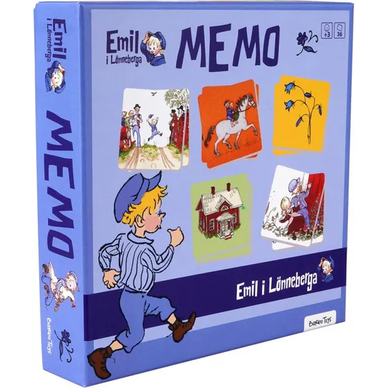 Barbo Emil Memo huskespil, 36 kort (fra 3 år)