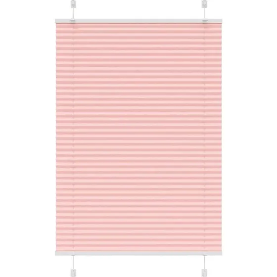 vidaXL Plisségardin Lyserød 85x150 cm, 100% Polyester