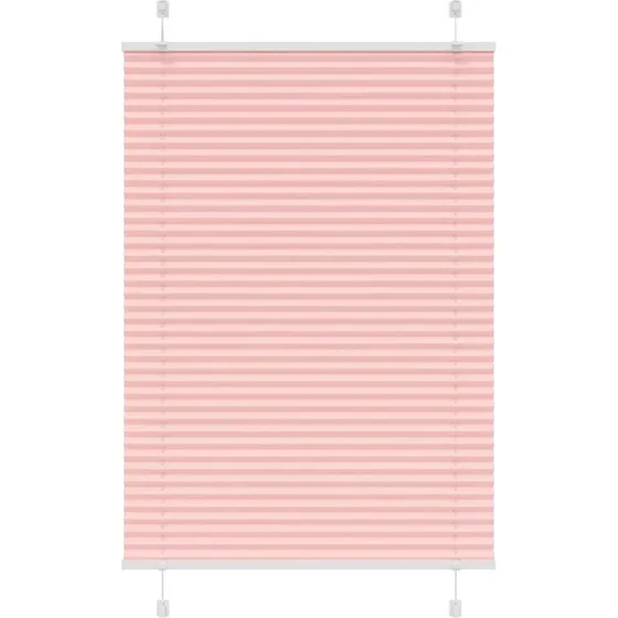 vidaXL Plisségardin Lyserød 90x150 cm, 100% Polyester