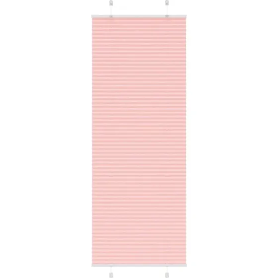 vidaXL Plisségardin Lyserød 70x200 cm, 69,4 cm Stofbredde, Polyester