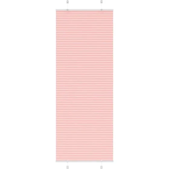 vidaXL Plisségardin Lyserød 80x200 cm, 79,4 cm Stofbredde, Polyester