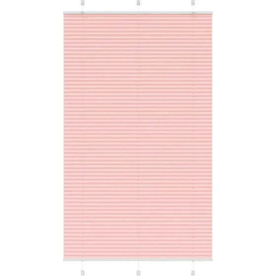 vidaXL Plisségardin Lyserød 120x200 cm, 119,4 cm stofbredde, polyester