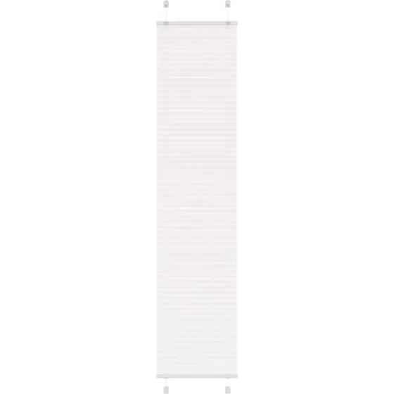 vidaXL Plisségardin Hvid 50x200 cm, 100 % Polyester