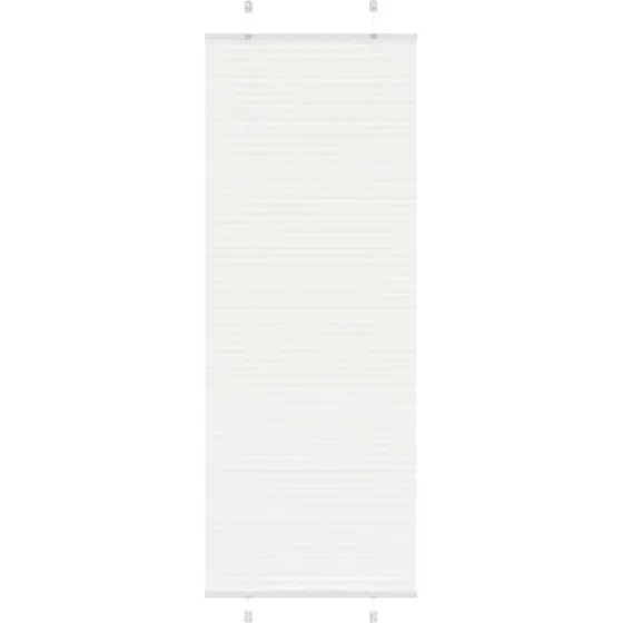 vidaXL Plisségardin Hvid 75x200 cm