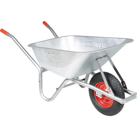 vidaXL Trillebør 90 L 150 kg galvaniseret stål og plastik