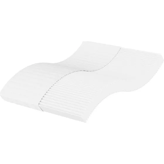 vidaXL Skummadras 120x220 cm H2/H3 hvid