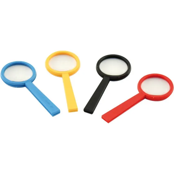 Megalens Håndlup Ø45 mm – 14 cm, assorterede farver