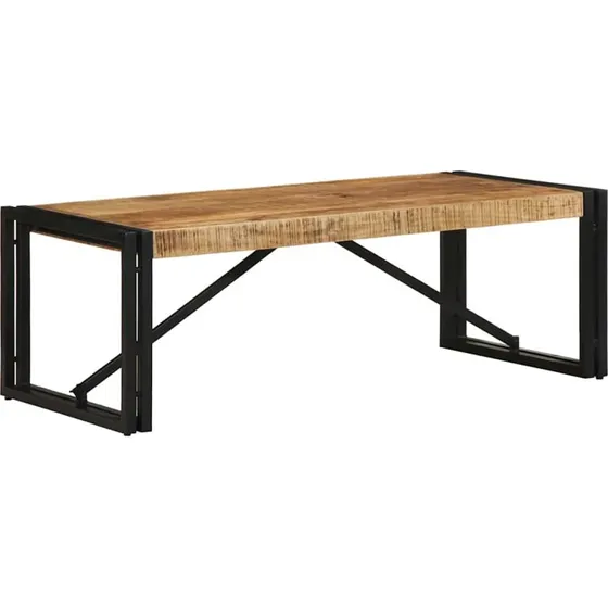 vidaXL Sofabord 100x50x35 cm i Massivt Ru Mangotræ