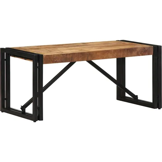 vidaXL sofabord 80x40x35 cm massivt ru mangotræ