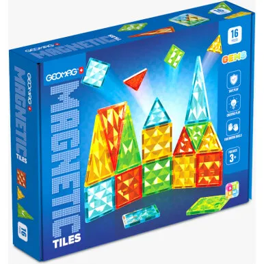 Geomag Gems magnetiske fliser 16 dele