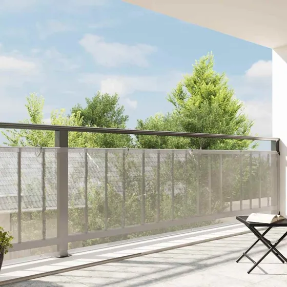 vidaXL klar presenning 1x8 m med øjer