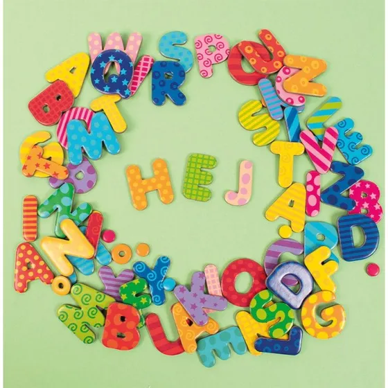 Magnetiske bogstaver mønstrede 60 stk