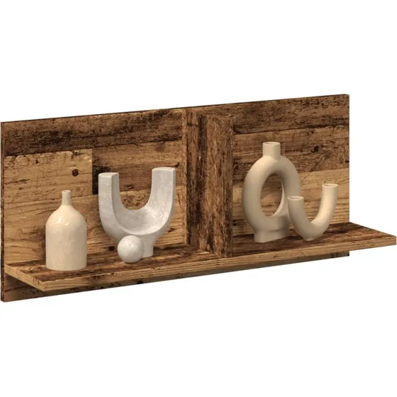 vidaXL Vægskab 70x16,5x30 cm Konstrueret Træ Antikt Træ