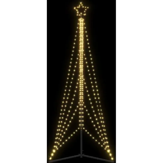 vidaXL LED-juletræ 525 LED'er 302 cm varmt hvidt lys