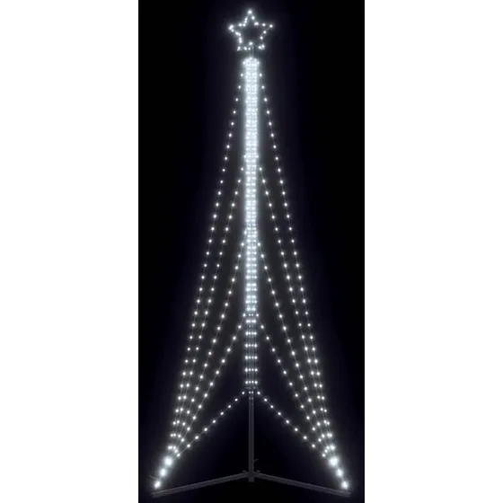 vidaXL LED-juletræ 525 LED'er 302 cm koldt hvidt lys