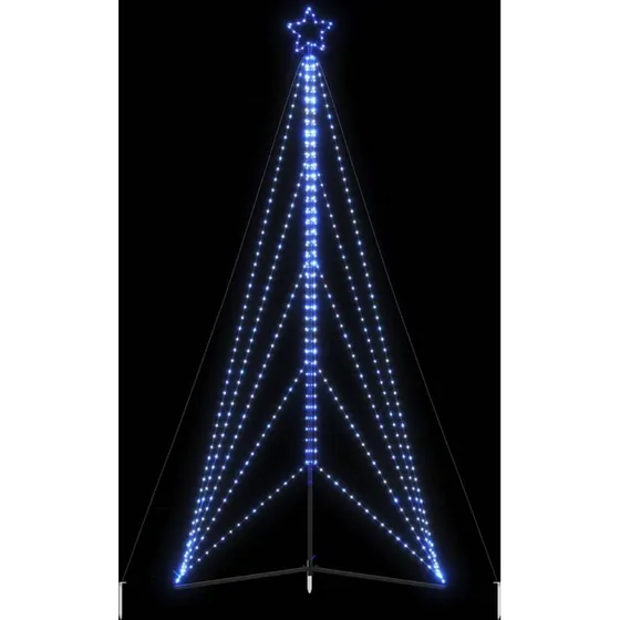 vidaXL LED-juletræ 615 LED'er 404,5 cm blåt lys
