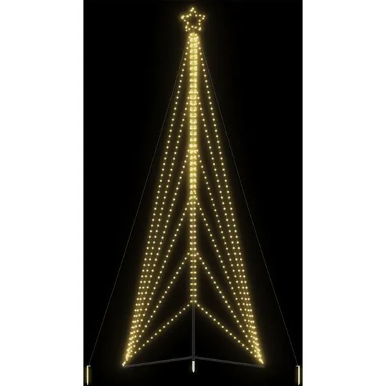vidaXL LED-juletræ 478 cm, 861 LED'er, varmt hvidt lys